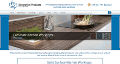 Desktop Screenshot of decorativeproducts.co.uk