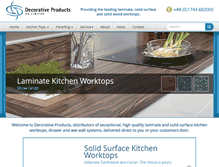 Tablet Screenshot of decorativeproducts.co.uk